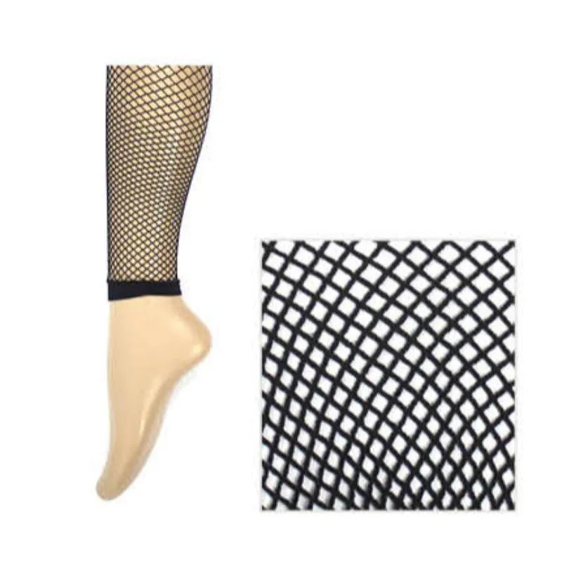 Adults Black Fishnet Leggings