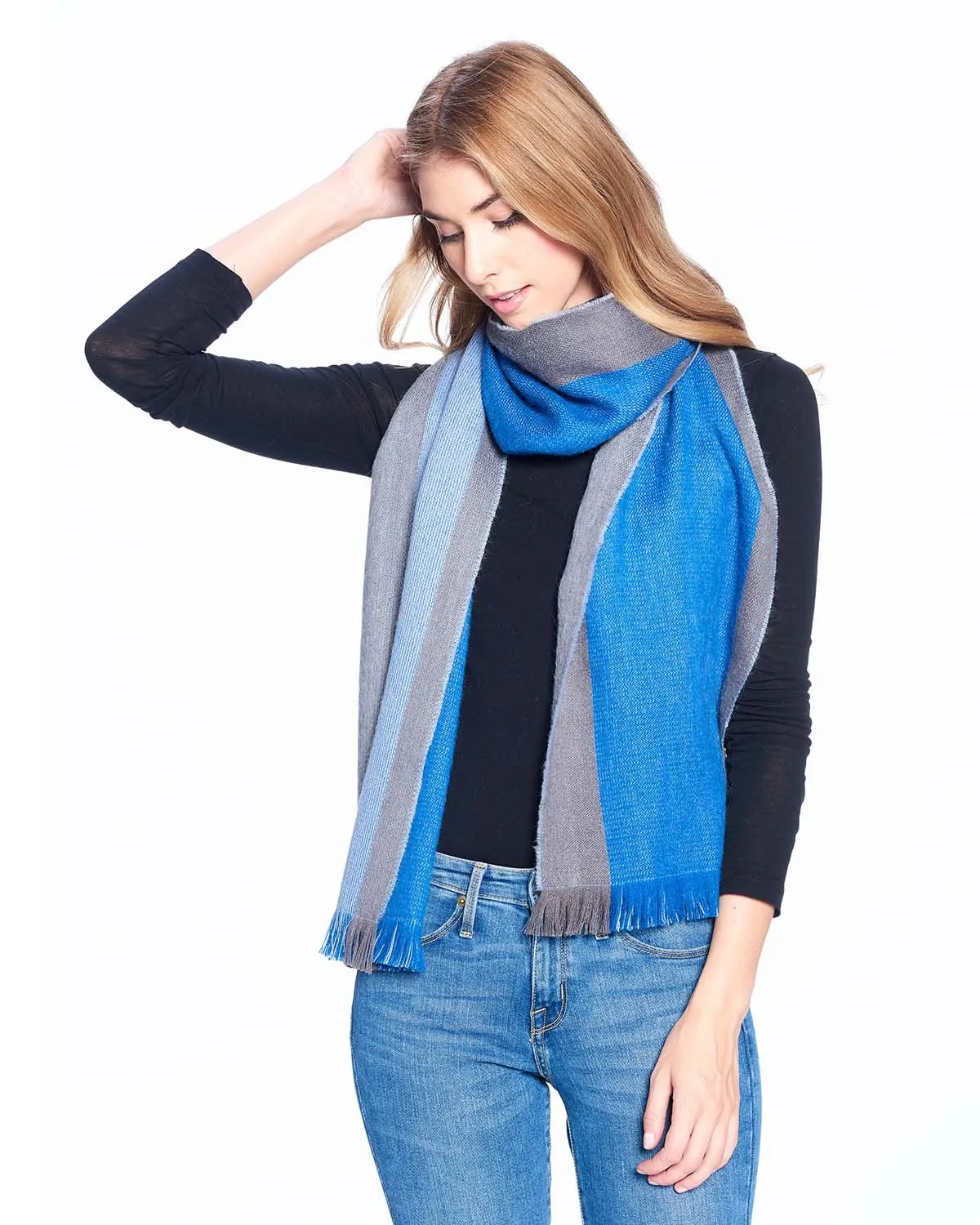 Alpaca Scarf Reversible - Tradewinds