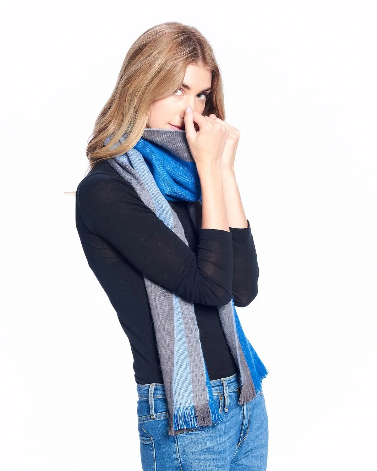 Alpaca Scarf Reversible - Tradewinds