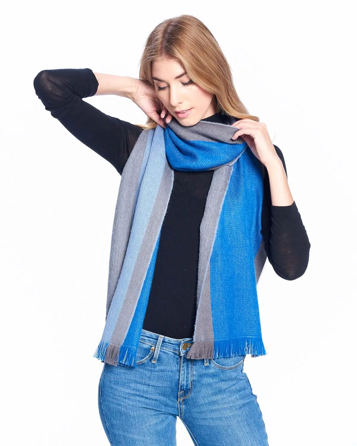 Alpaca Scarf Reversible - Tradewinds
