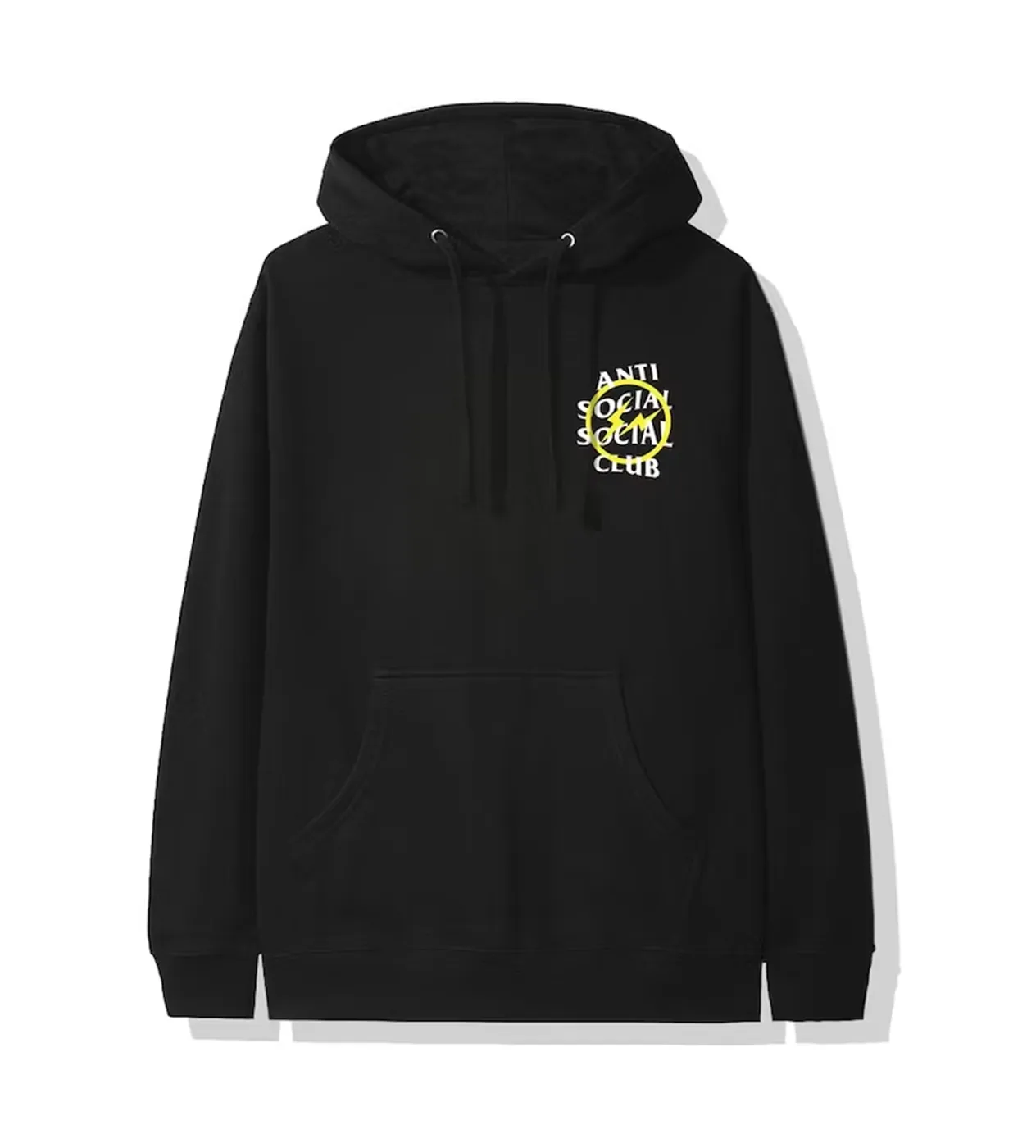 ASSC Yellow Fragment Black Hoodie