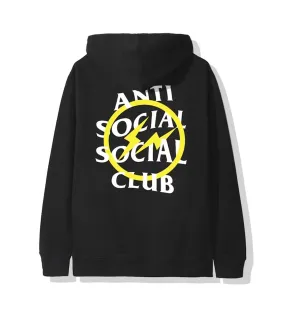 ASSC Yellow Fragment Black Hoodie