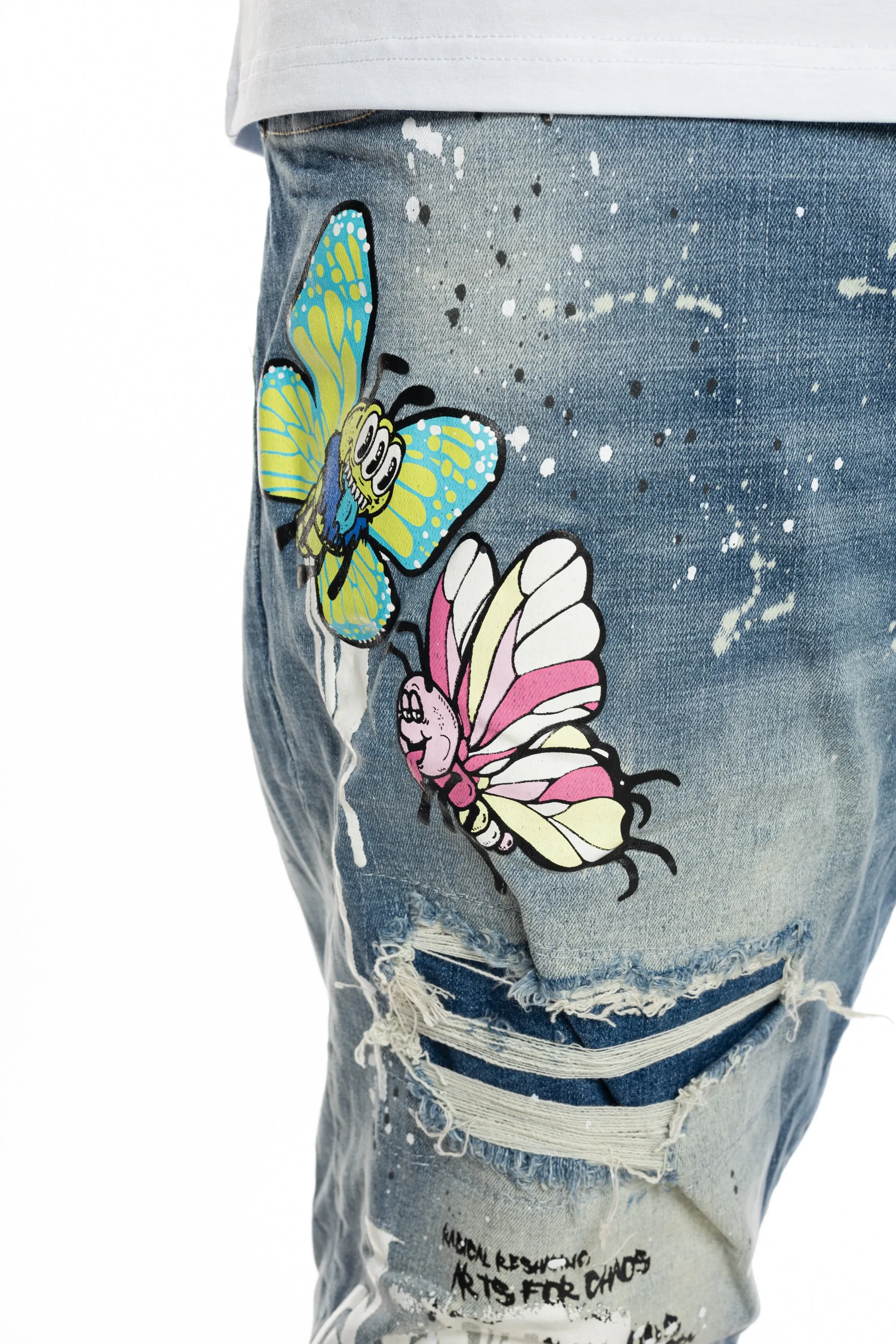 Big and Tall Mushroom  Fashion Jeans - Meteor Blue