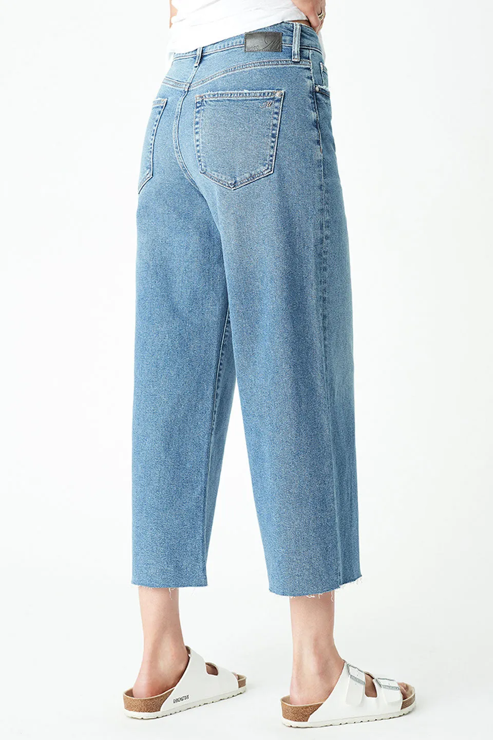 Bodrum Indigo 90s High Rise Wide Leg Blue Jean
