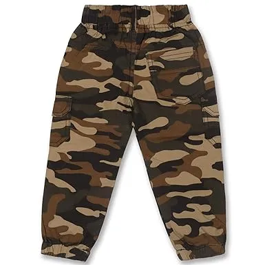 Boys Khaki Regular Fit Jogger Jeans