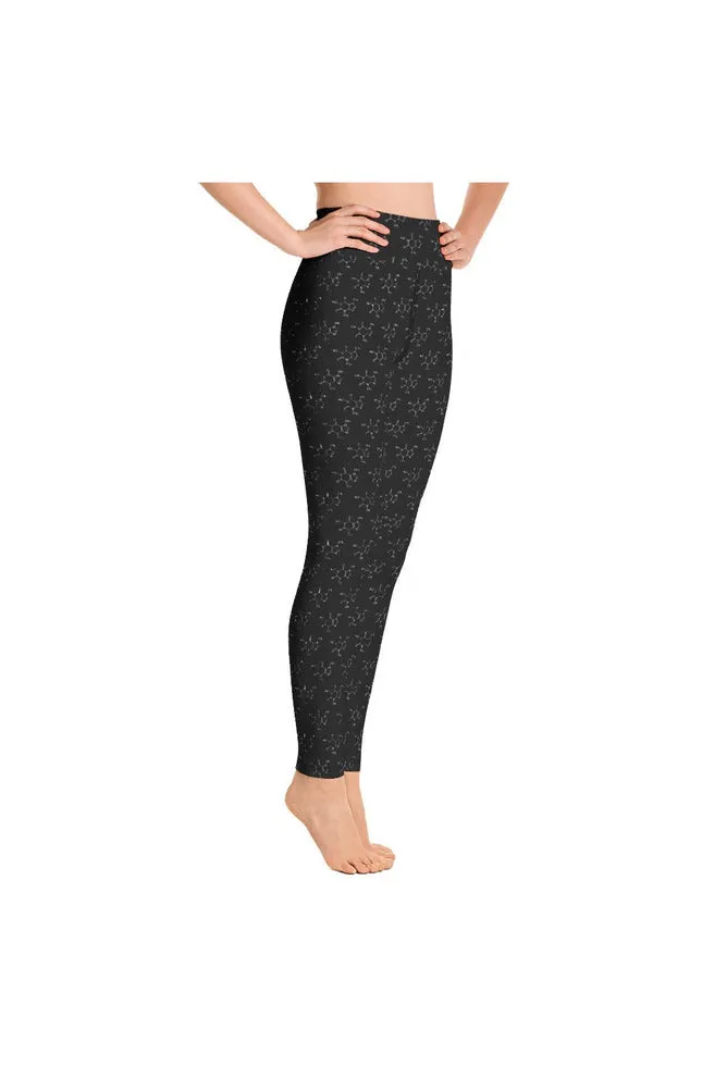 Caffeine Molecule Yoga Leggings