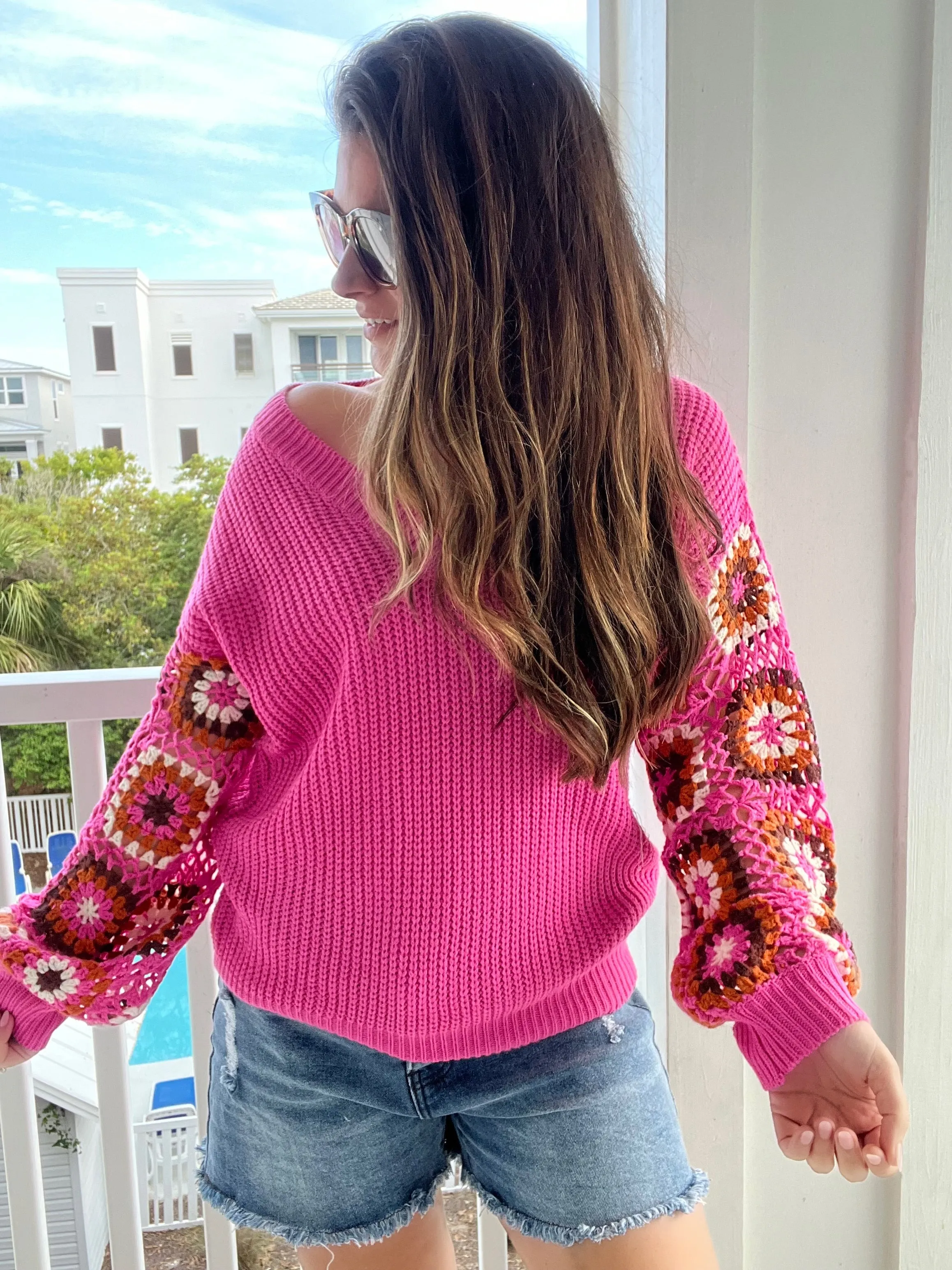 Can't Stop this Feeling V-Neck Knit Sweater - 4/18