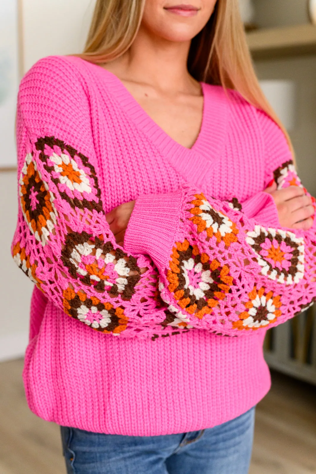 Can't Stop this Feeling V-Neck Knit Sweater - 4/18