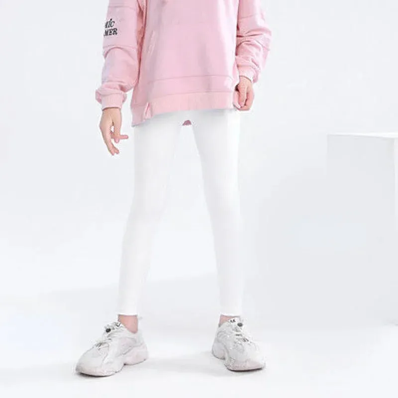 Casual Ankle-Length Kid Girl Thin Tights Sweatpants