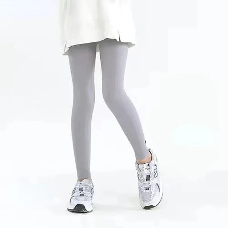 Casual Ankle-Length Kid Girl Thin Tights Sweatpants