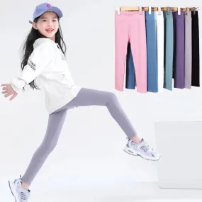 Casual Ankle-Length Kid Girl Thin Tights Sweatpants