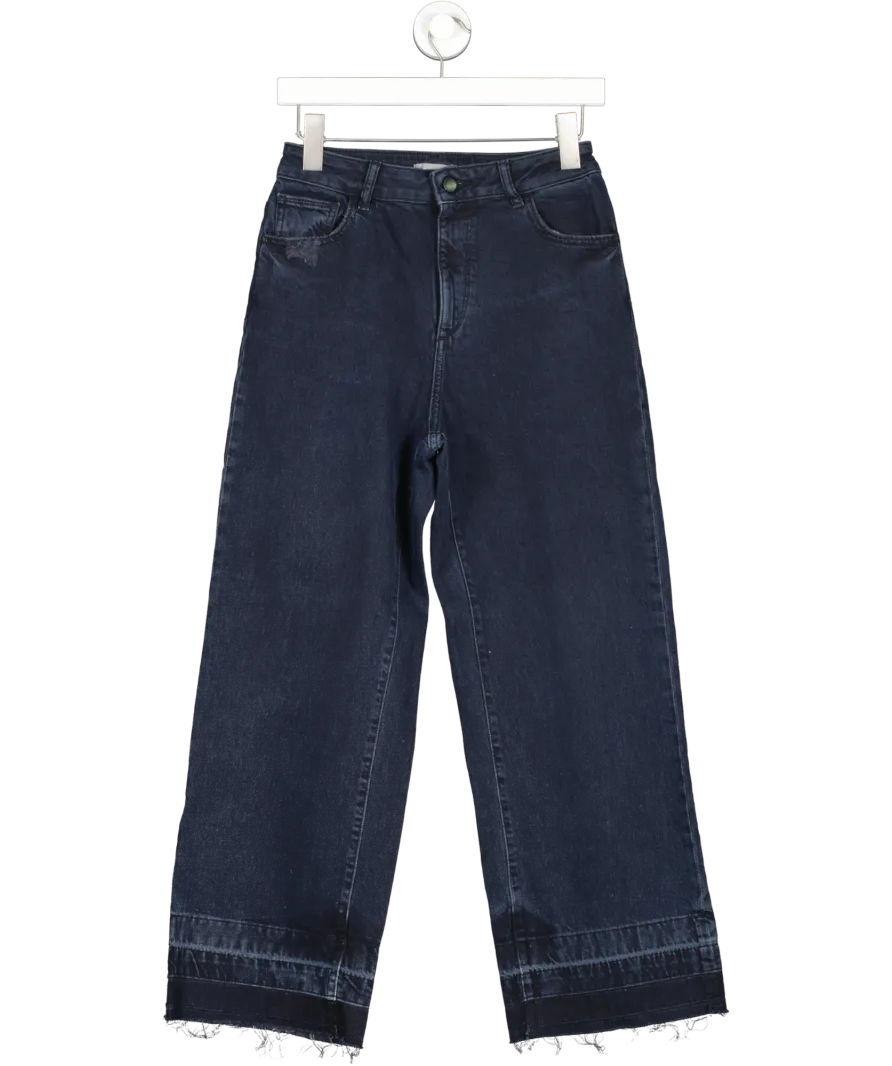 dl1961 Blue Hepburn High Rise Wide Leg Jeans In Stoll W26