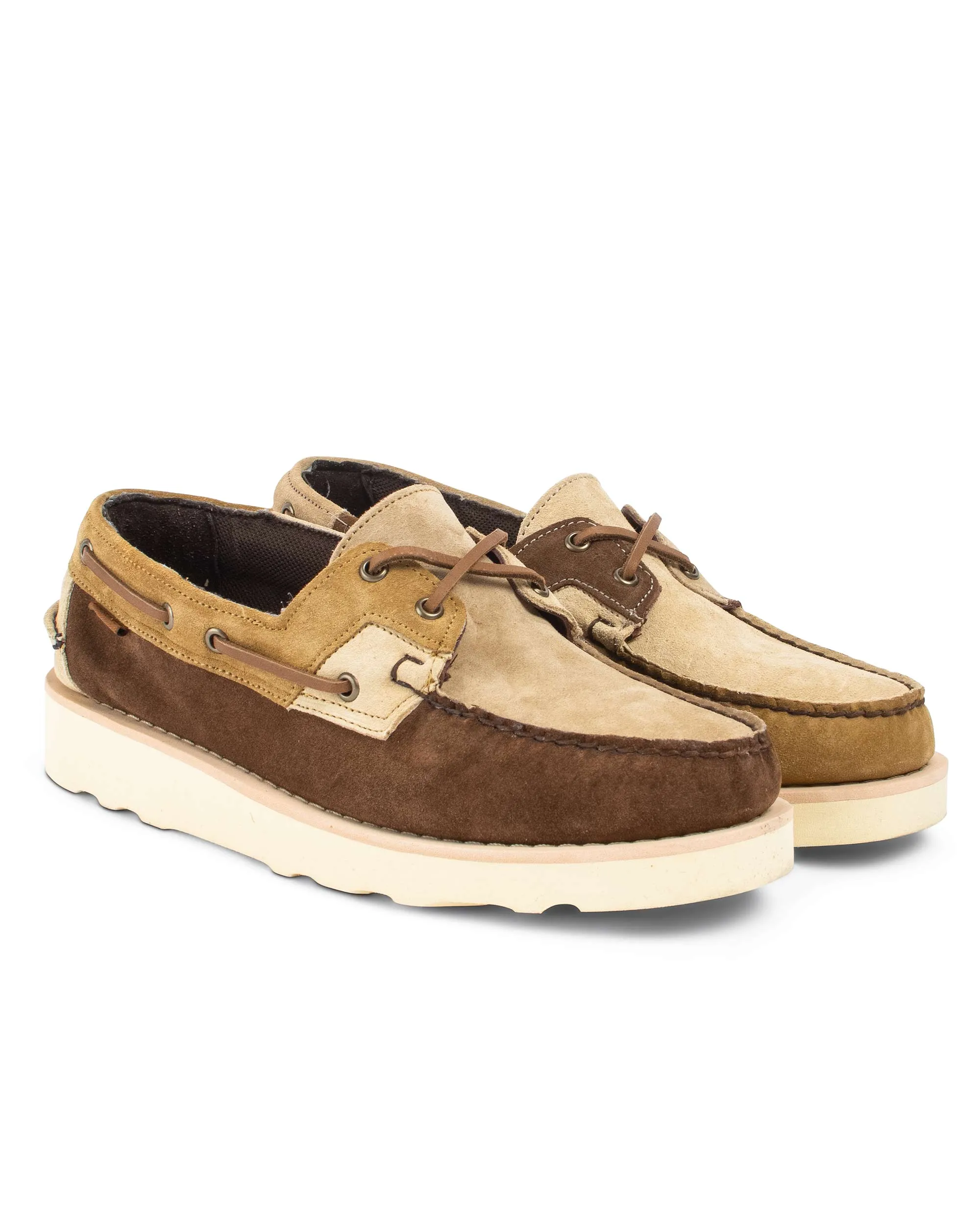 Engineered Garments x Sebago Rossisland Mix Jib Desert Tones