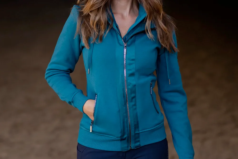 EQUESTRIAN STOCKHOLM IDEAL HOODIE AURORA BLUES