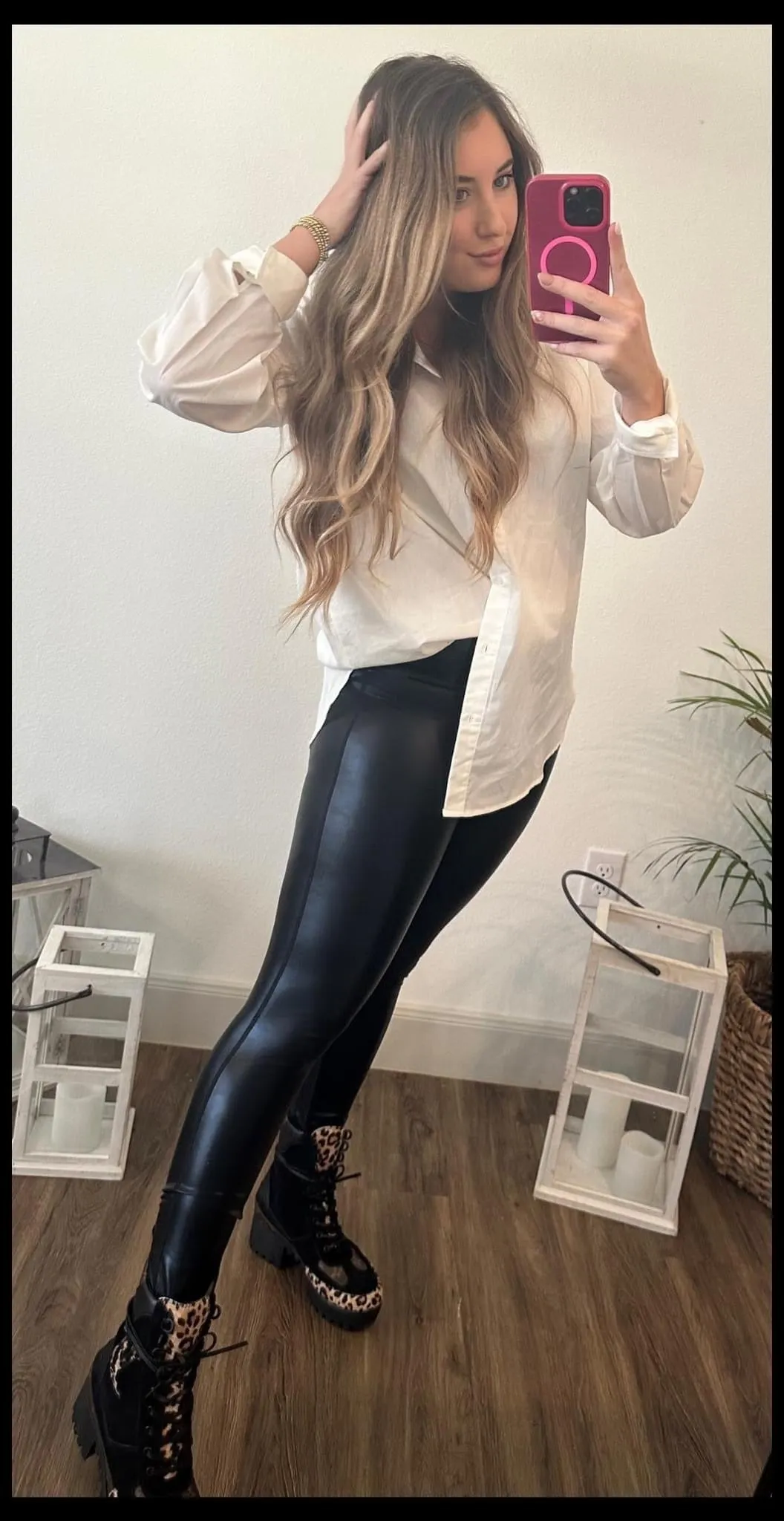 Everyday Glossy Faux Leather Leggings