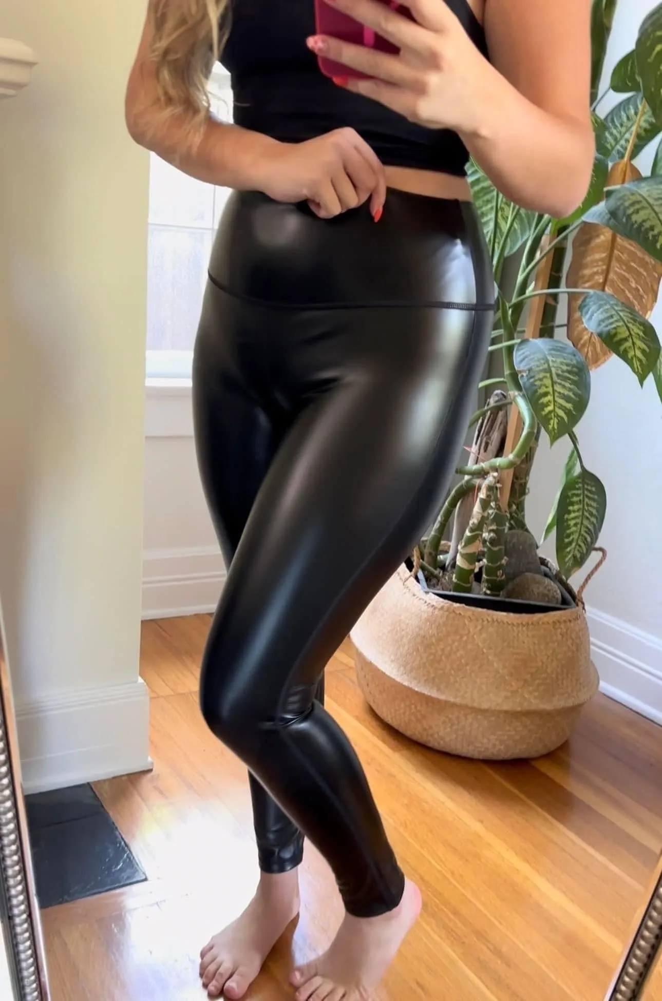 Everyday Glossy Faux Leather Leggings