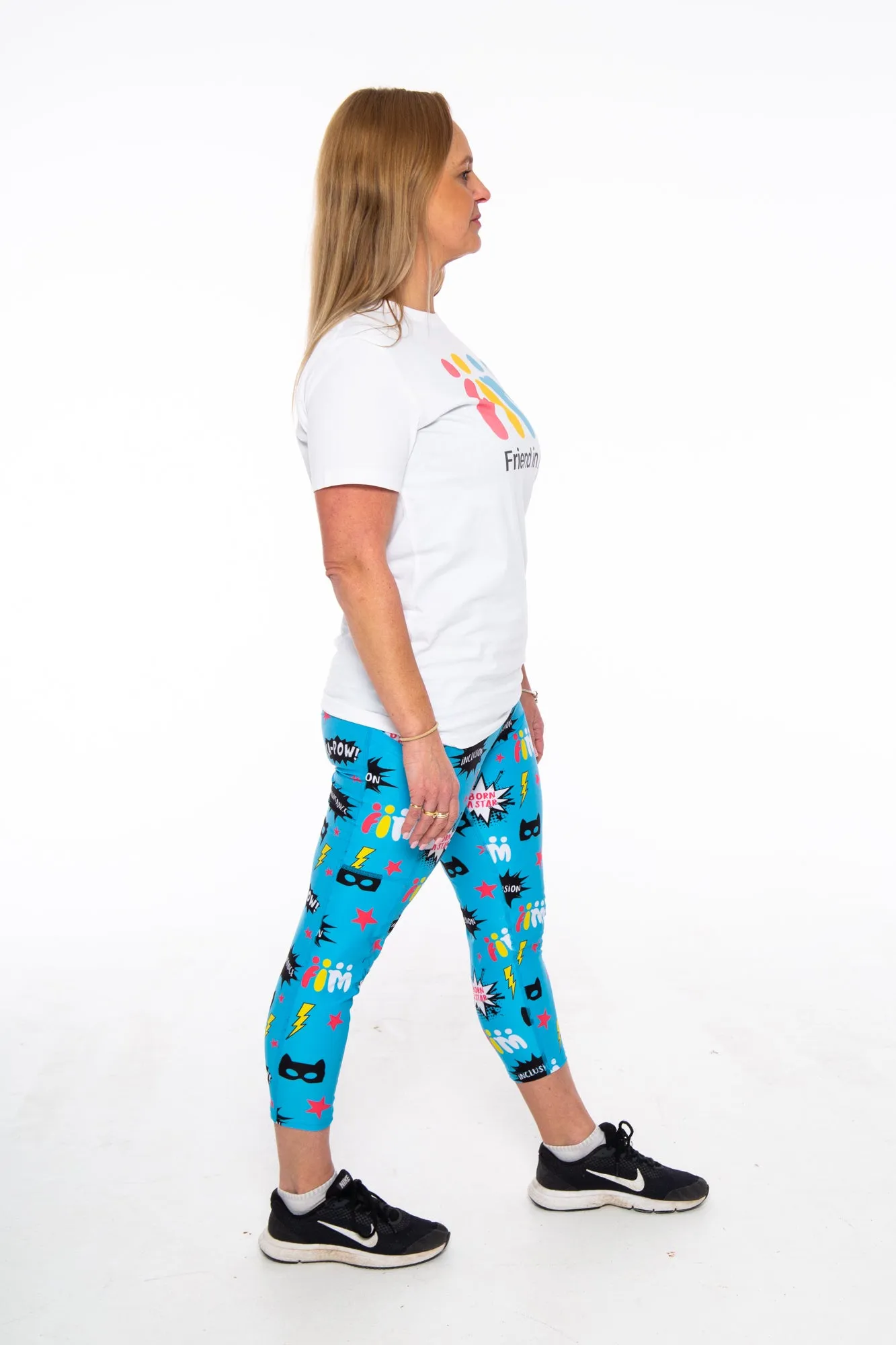 FIM Womens Leggings Fun Blue
