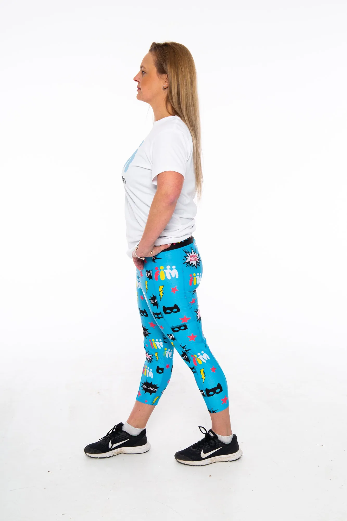FIM Womens Leggings Fun Blue