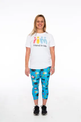 FIM Womens Leggings Fun Blue