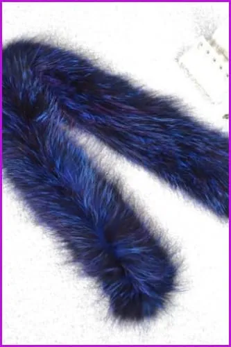 Knitted Natural Whole Fox Fur Scarf