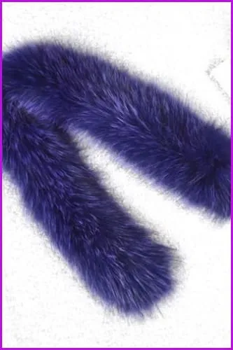 Knitted Natural Whole Fox Fur Scarf