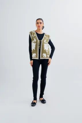 Ladies Floral Sweater