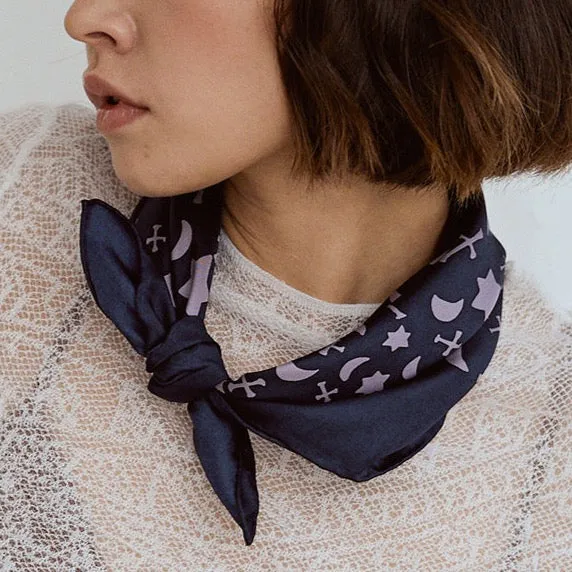 "Lexicon" Silk  Bandana