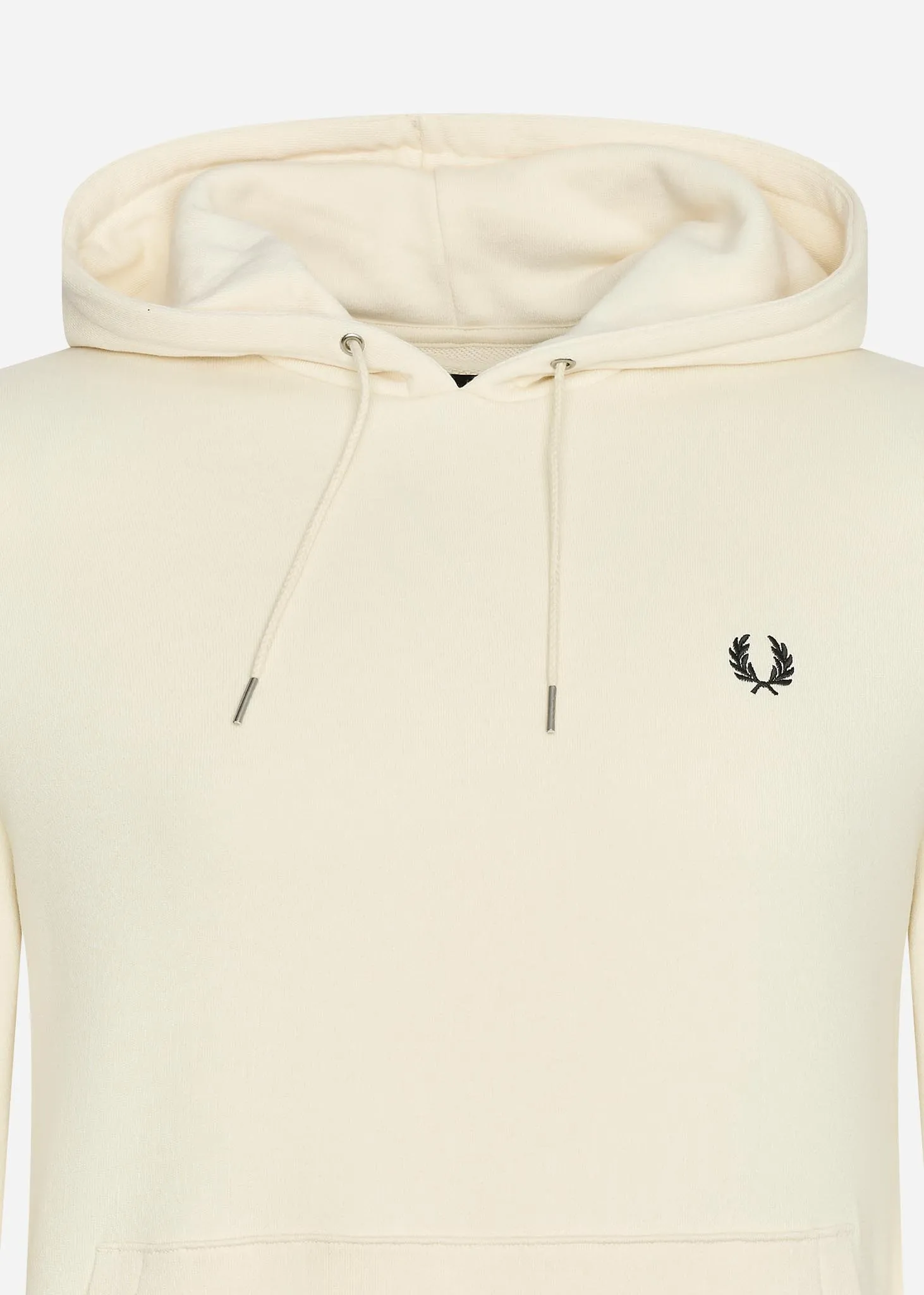 Tipped hooded sweatshirt - ecru