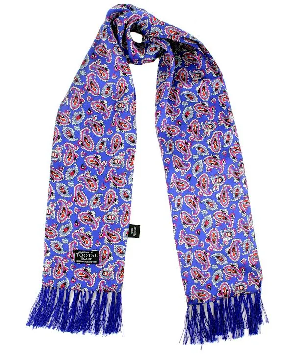 Tootal Mens Retro Paisley Print 100% Silk Scarves