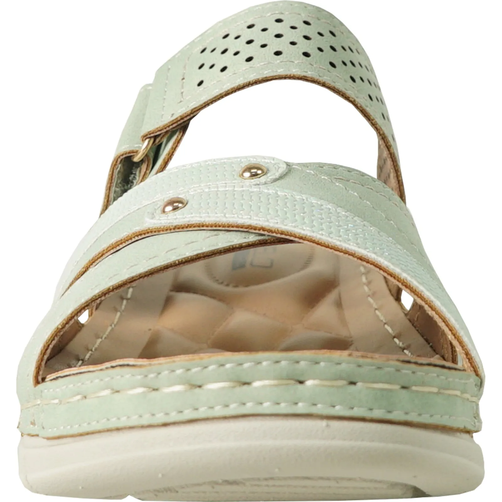 VANGELO Women Sandal CATHY-2 Wedge Sandal Light Green
