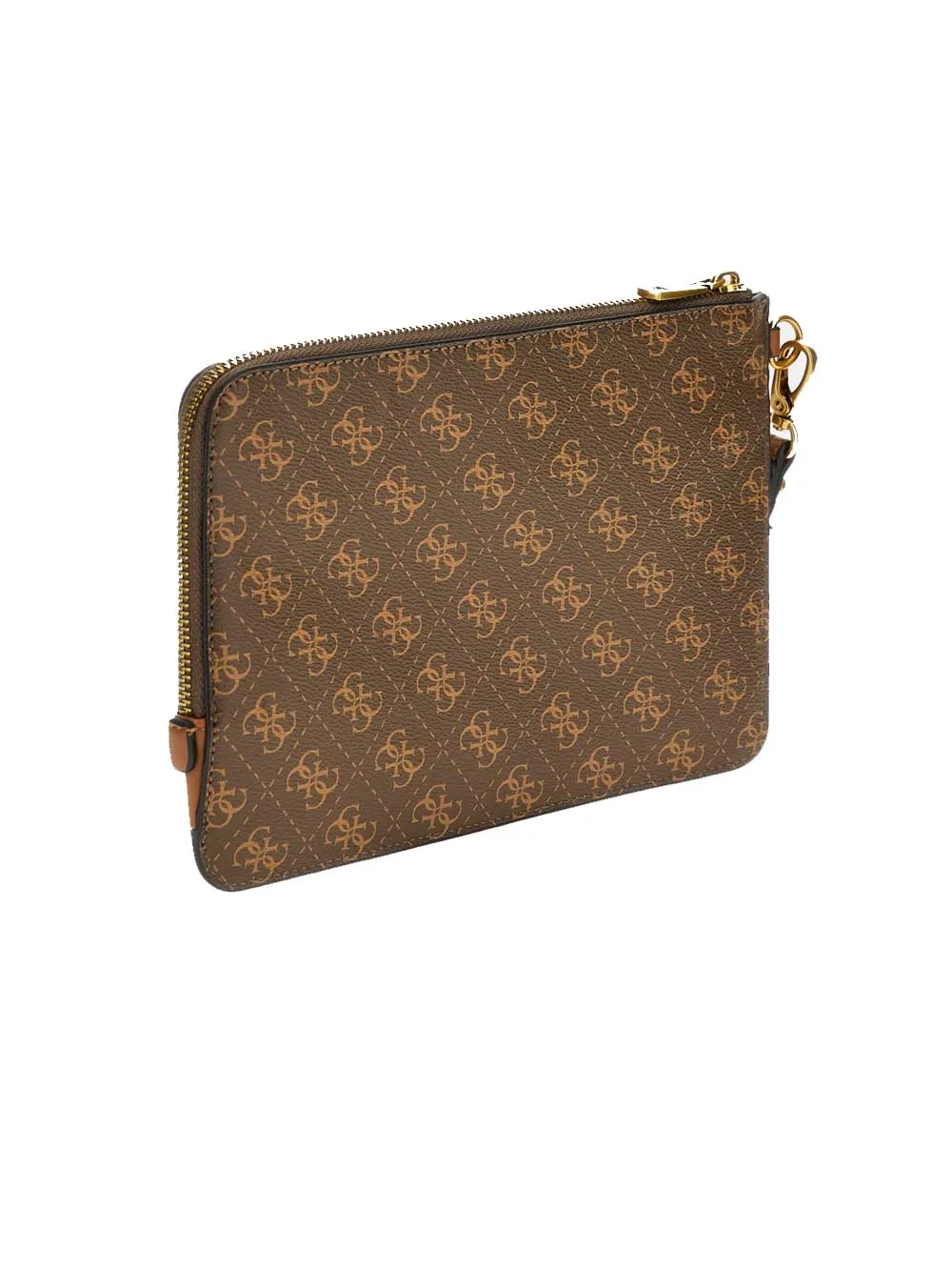 Vezzola Smart Flat Clutch - Brown/Mustard
