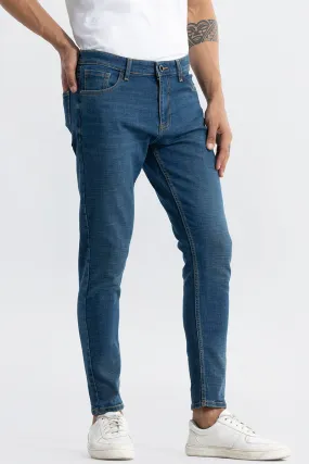 Vizer Washed Blue Skinny Jeans
